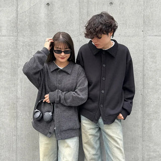 Knitted color cardigan
