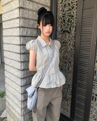 Checked blouse