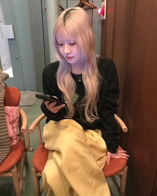Argyle patch knit