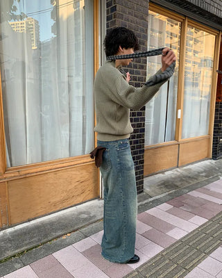 Border Slim Scarf