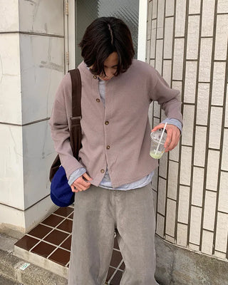 Colored Round Cardigan