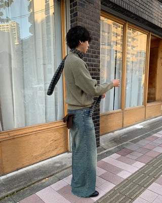 Border Slim Scarf