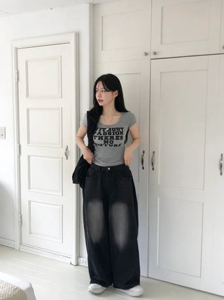 Slim Lifted Short-Sleeve T-Shirt