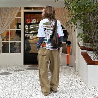 Unisex elasticated cotton pants