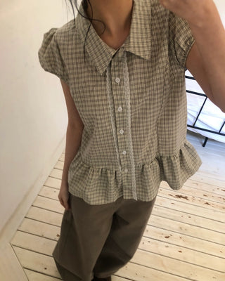 Checked blouse