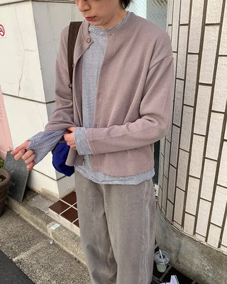Loose-fit striped long-sleeved T-shirt