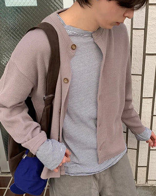 Colored Round Cardigan