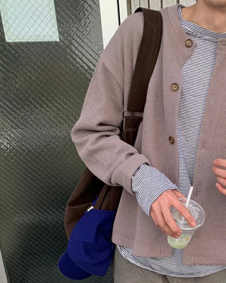 Casual cotton crossbody bag