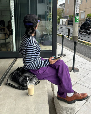 Round neck loose long-sleeve knit