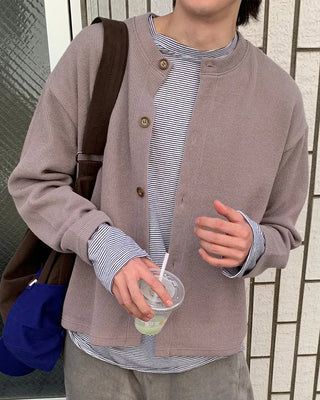 Colored Round Cardigan