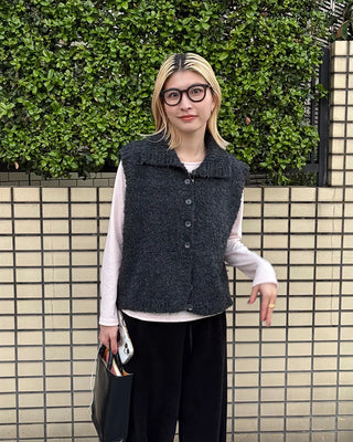 Round neck simple long T-shirt