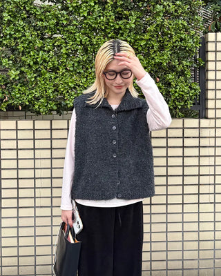 Round neck simple long T-shirt