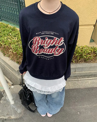 Washed wide-leg denim pants