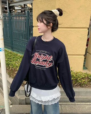 Washed wide-leg denim pants