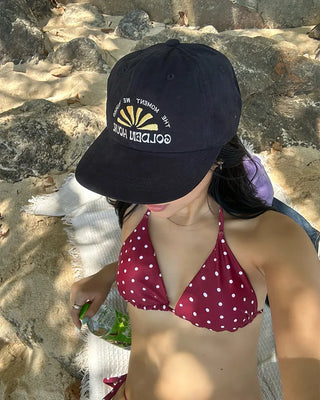 GOLDEN HOUR Stitch Straight Cap