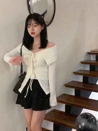 [3 colors] Frill Tiered Skirt