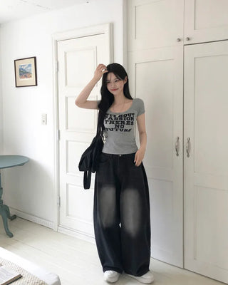 Slim Lifted Short-Sleeve T-Shirt
