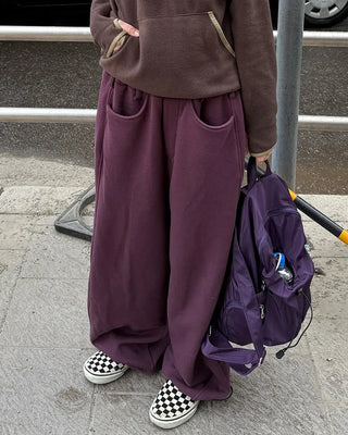 Fleece-lined balloon sweatpants
