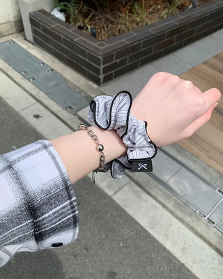 Striped Hair Scrunchie