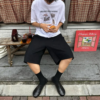Faux leather loafers