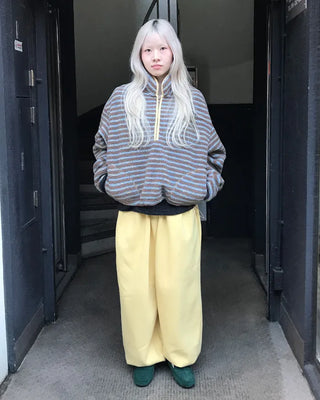 Half-zip border fleece