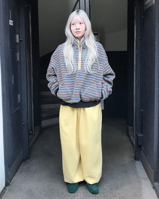Half-zip border fleece