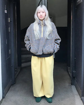 Half-zip border fleece