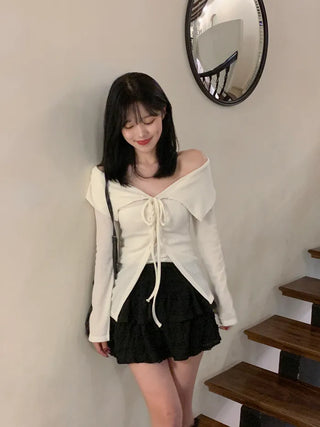 [3 colors] Frill Tiered Skirt