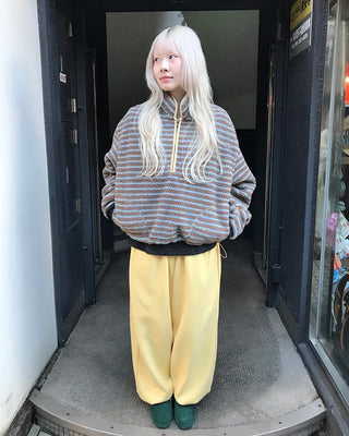 Half-zip border fleece
