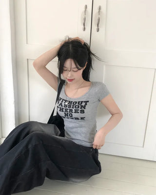 Slim Lifted Short-Sleeve T-Shirt