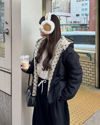 Sheepskin earmuffs