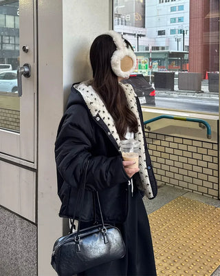 Sheepskin earmuffs