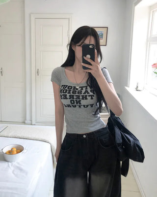 Slim Lifted Short-Sleeve T-Shirt