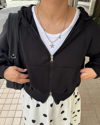 2-way casual hoodie