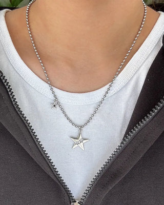 Punching Star Necklace