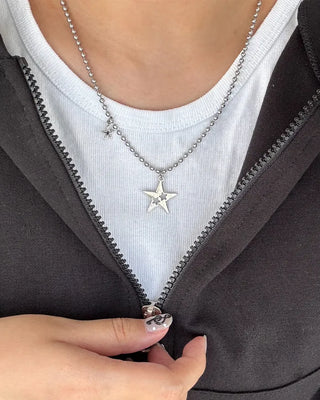 Punching Star Necklace