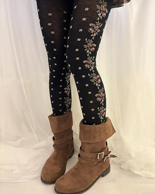 Rose Mini Flower Tights