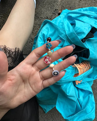 Unique button stone bracelet