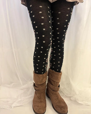 Rose Mini Flower Tights