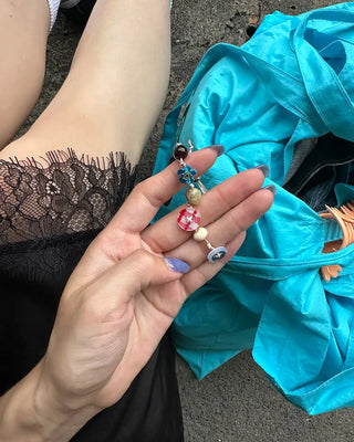 Unique button stone bracelet