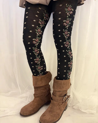 Rose Mini Flower Tights