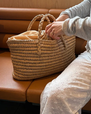 Rattan Square Handbag