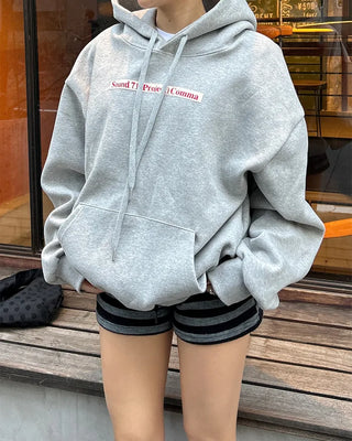 (Unisex) Bust Patch Kangaroo Pocket Hoodie