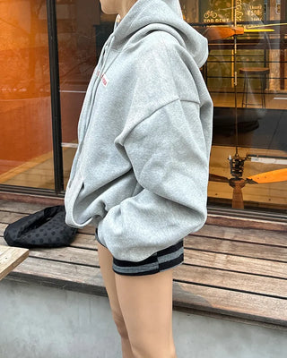 (Unisex) Bust Patch Kangaroo Pocket Hoodie