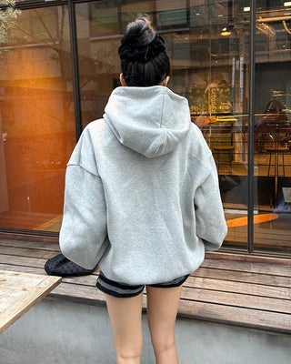 (Unisex) Bust Patch Kangaroo Pocket Hoodie