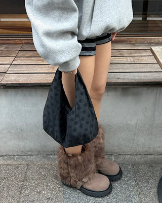 Dot Hobo One-Shoulder Bag