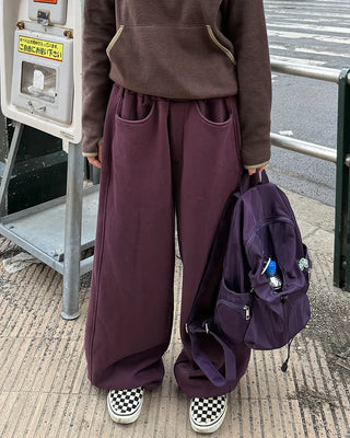 Fleece-lined balloon sweatpants