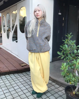 Half-zip border fleece