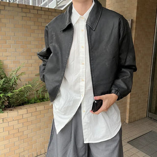 Vintage Wash Faux Leather Jacket