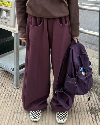Fleece-lined balloon sweatpants
